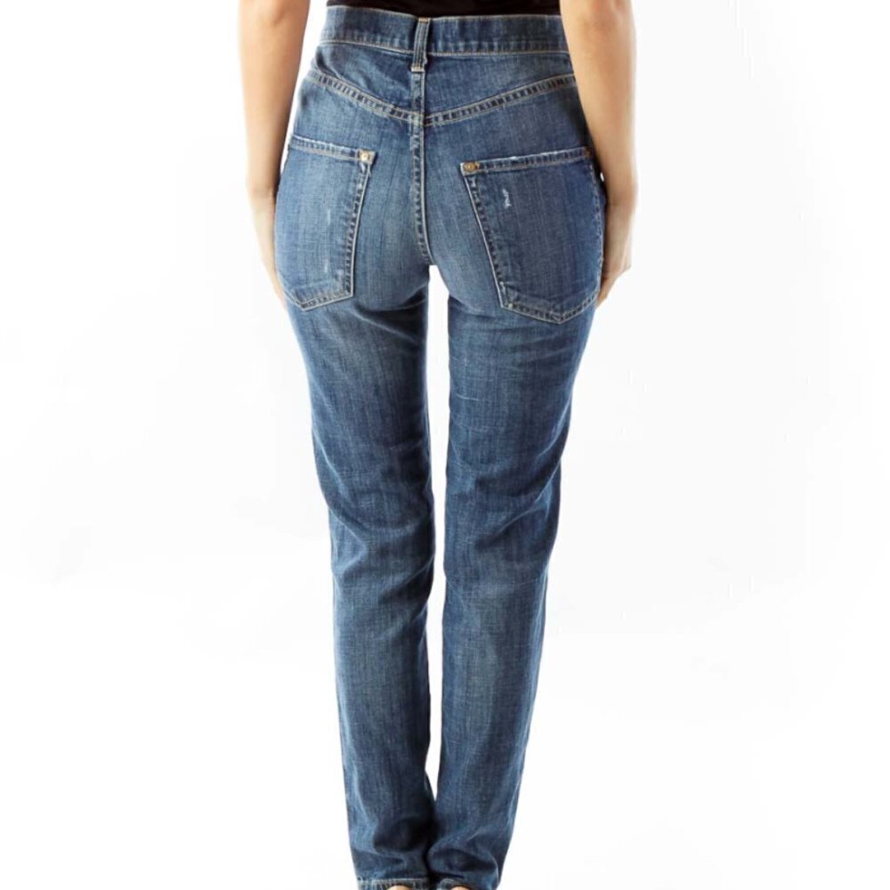Vince Blue Denim Straight Leg Jeans - Picture 3 of 3